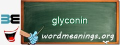 WordMeaning blackboard for glyconin